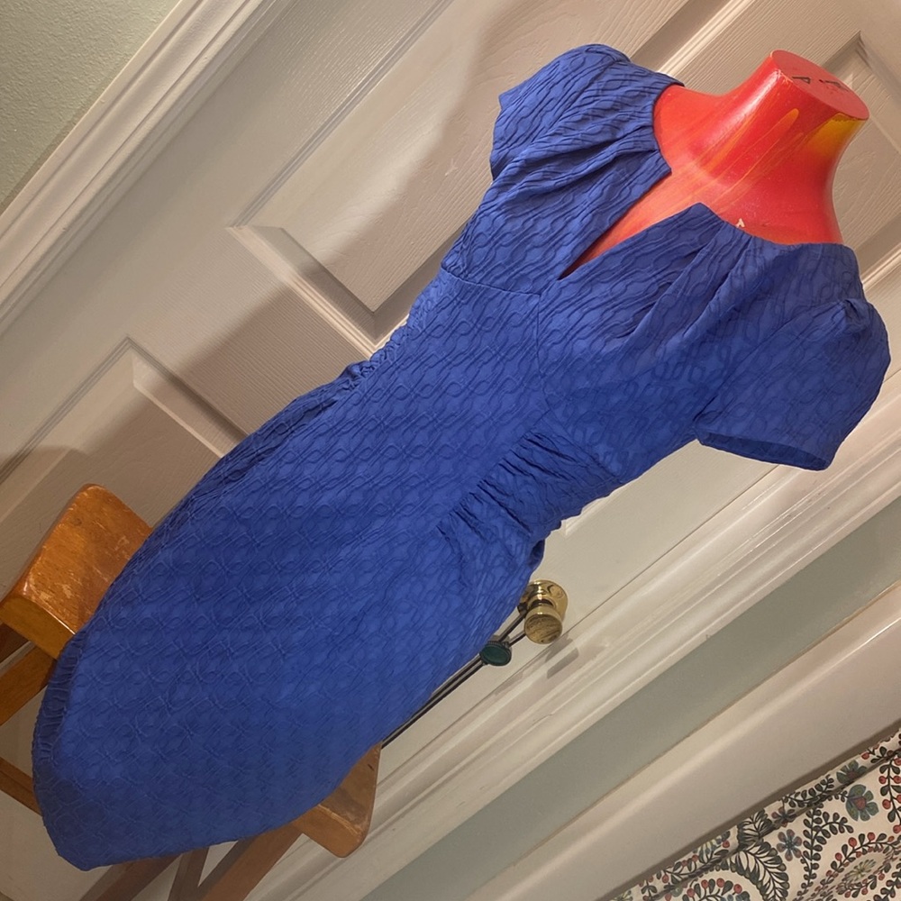 ADRIANNA PAPELL Blue Dress - Picture 5 of 14